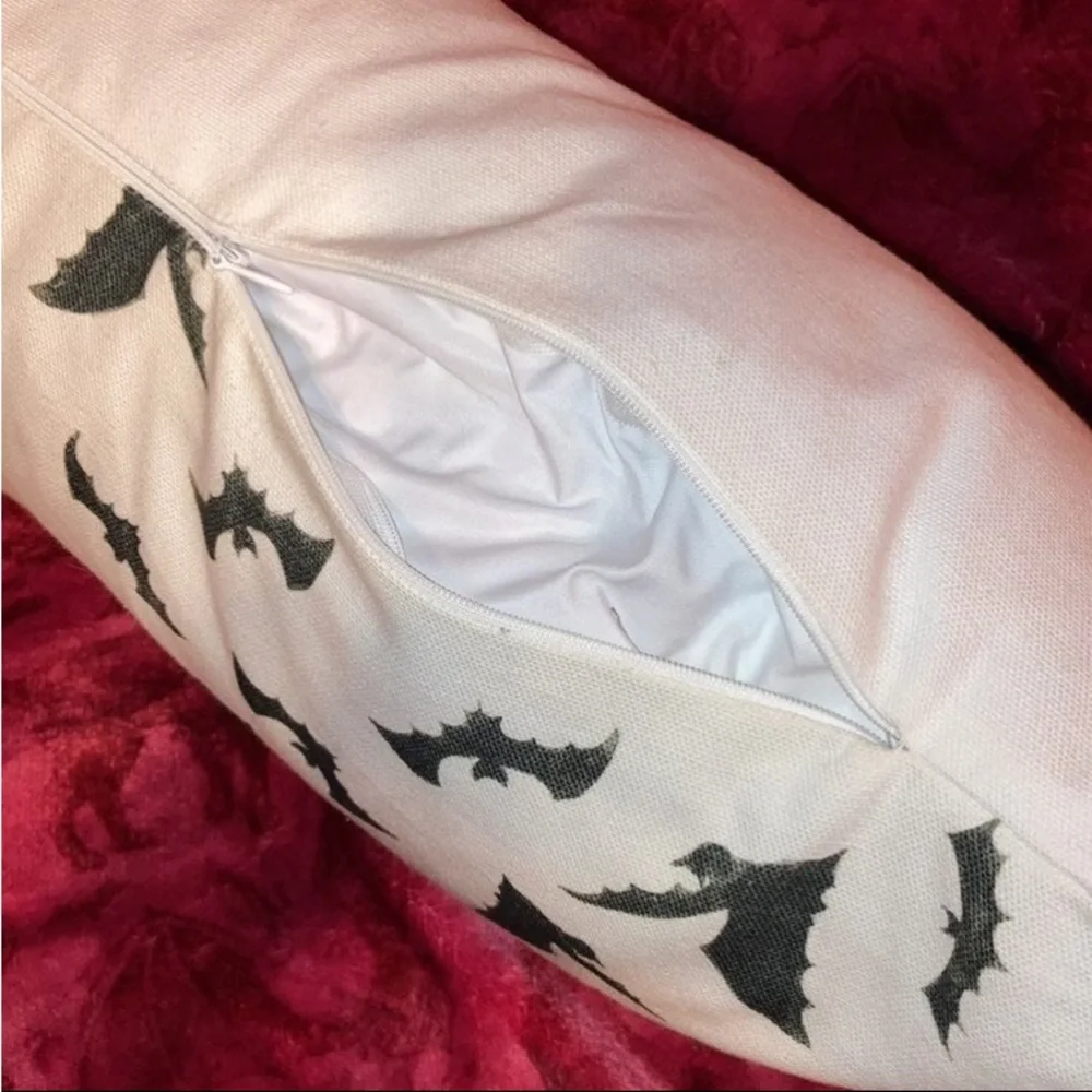 1 Rae Dunn double sided Spooky Bats pillow *FIRM PRICE*